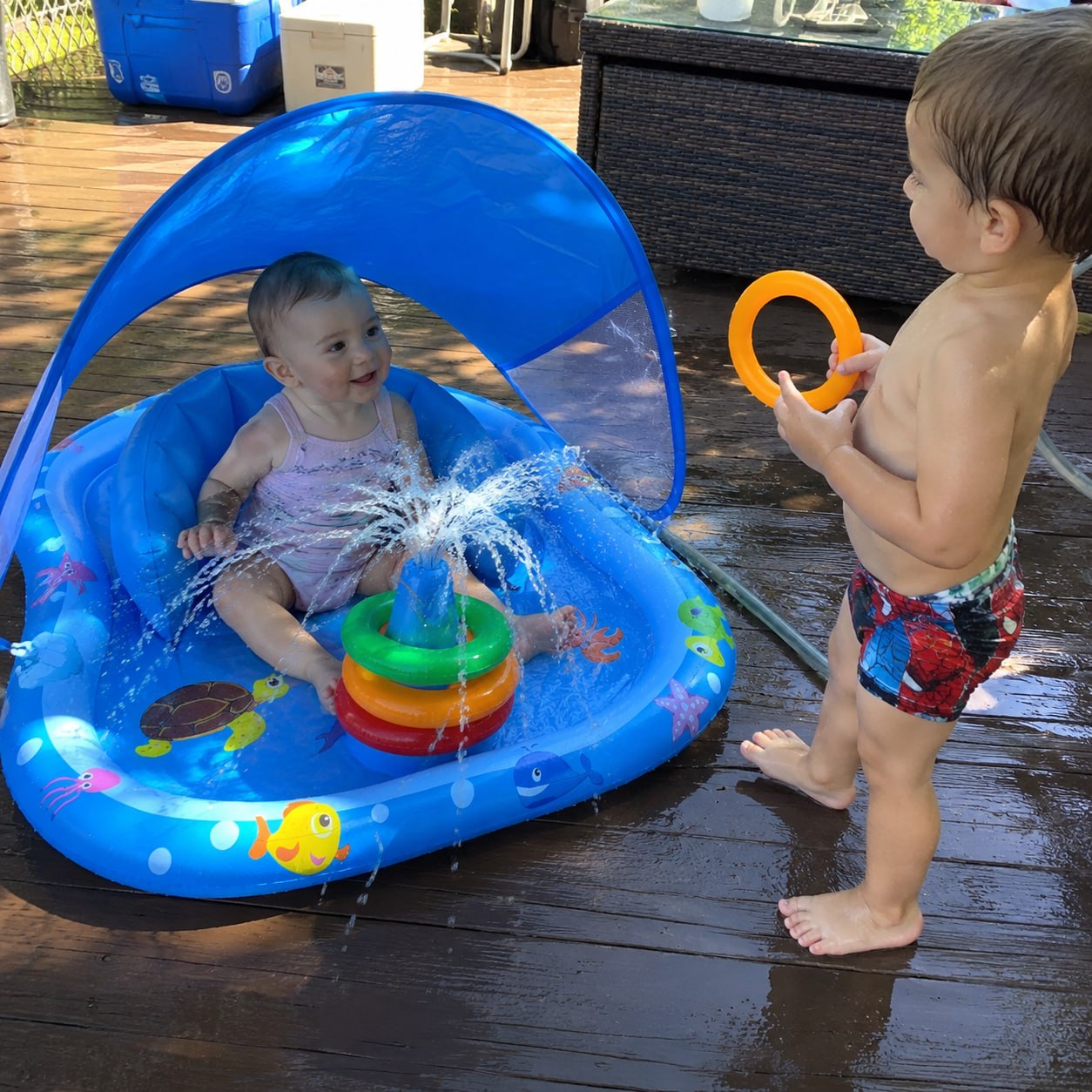 Baby Detachable Awning Floaties
