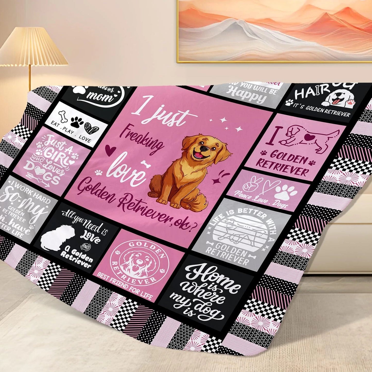 Blanket for Golden Retriever Lover Gifts