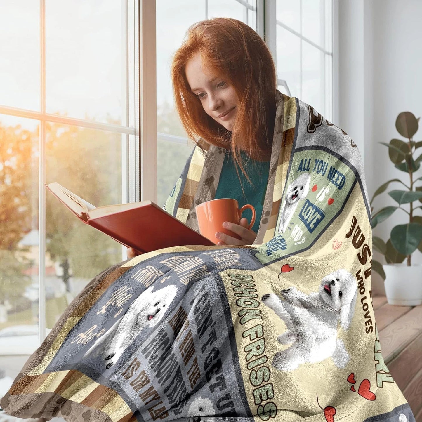 Bichon Frise Gifts for Women, Bichon Frise Blanket