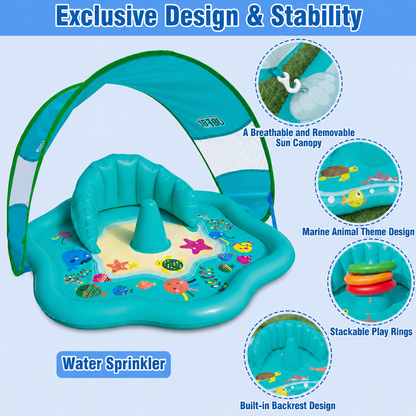 Baby Detachable Awning Floaties