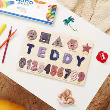 Toddlers Personalized Wooden Puzzle