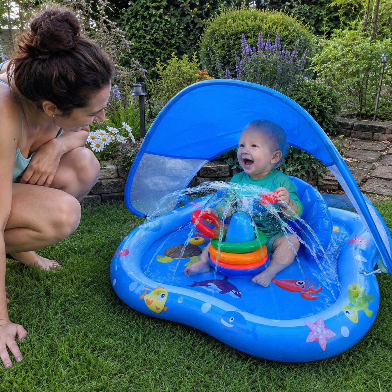 Baby Detachable Awning Floaties