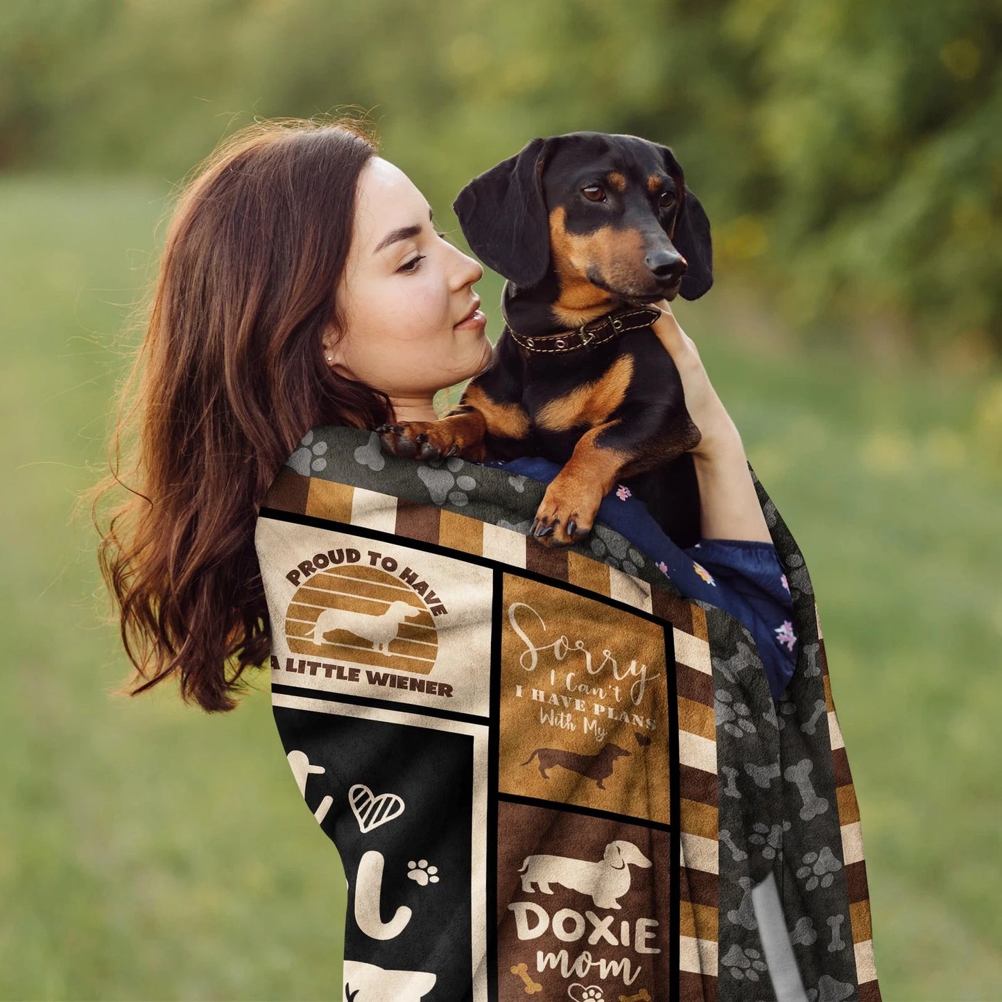 Dachshund Weiner Dog Blanket for Women