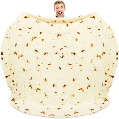 Christmas Burrito Blanket, Funny Tortilla Food
