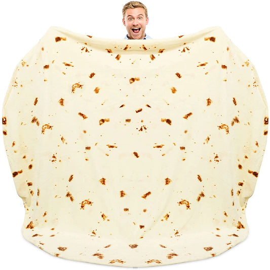 Christmas Burrito Blanket, Funny Tortilla Food