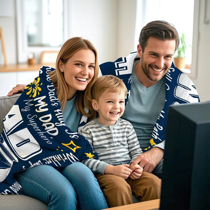 Funny Dad Drill Quotes Blanket For Dad Gift
