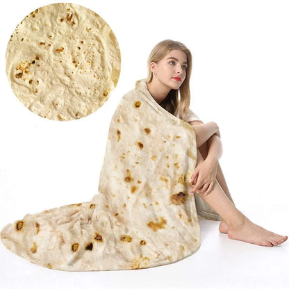 Christmas Burrito Blanket, Funny Tortilla Food