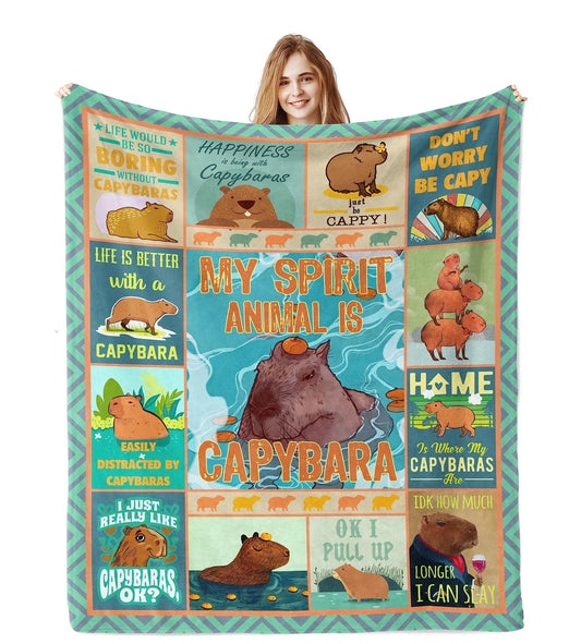 Capybara Gifts Birthday Stuff Blanket
