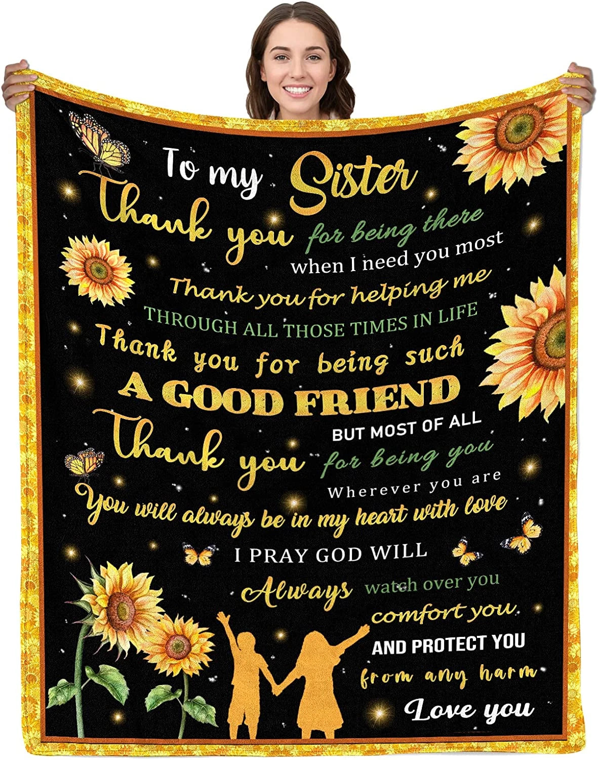 Birthday Gifts for Sister Blanket